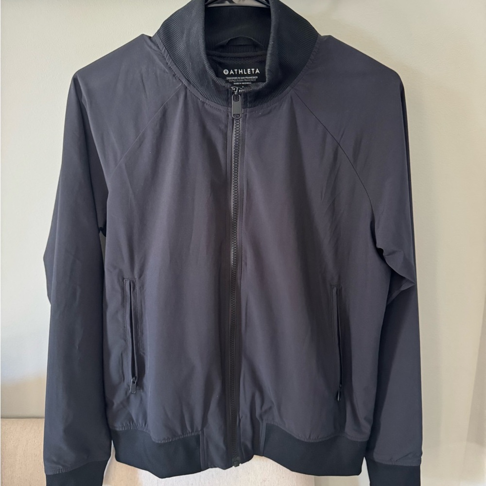 Athleta Brooklyn Bomber Jacket – Black, Size Small
